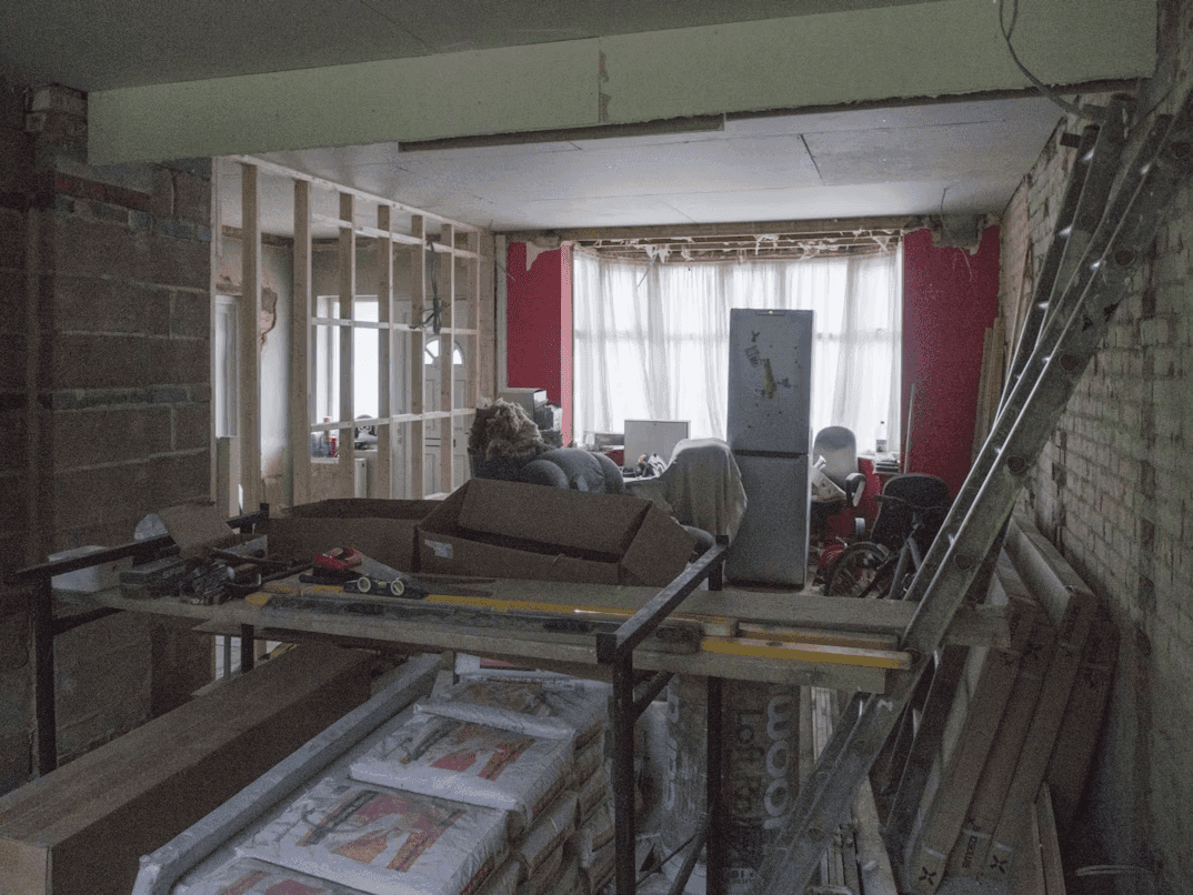 Residential painting work - before and after home transformation