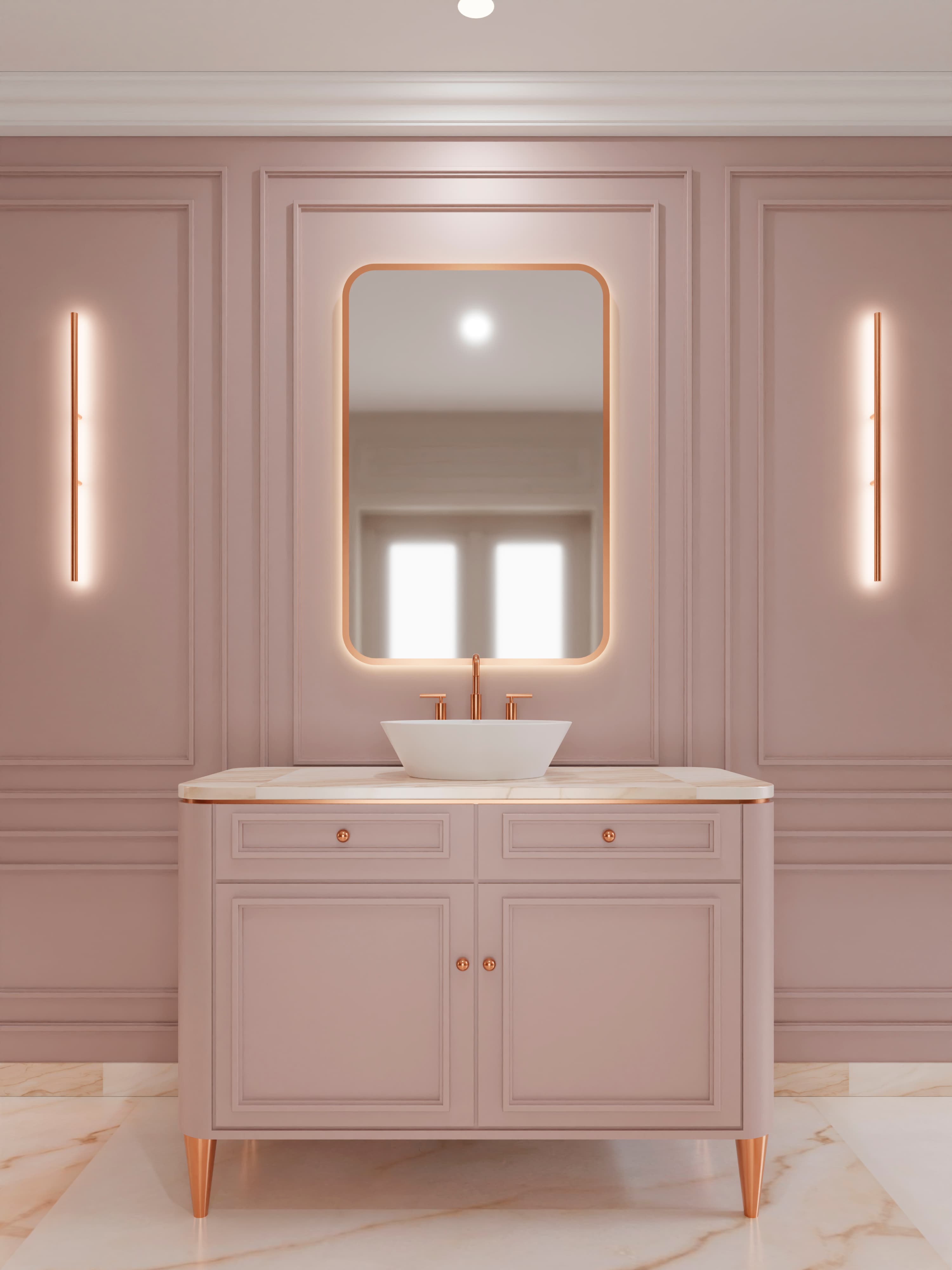 Bathroom cabinets painting and restoration service